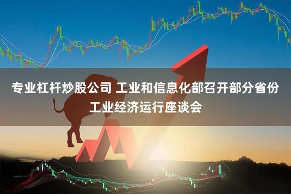 专业杠杆炒股公司 工业和信息化部召开部分省份工业经济运行座谈会