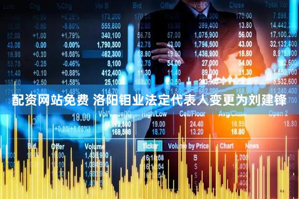 配资网站免费 洛阳钼业法定代表人变更为刘建锋
