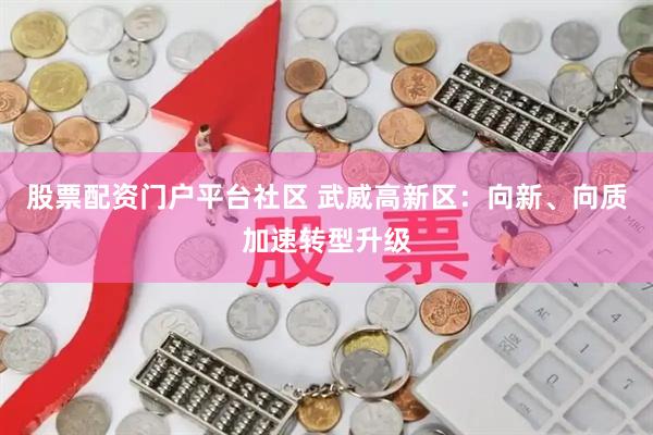 股票配资门户平台社区 武威高新区：向新、向质加速转型升级